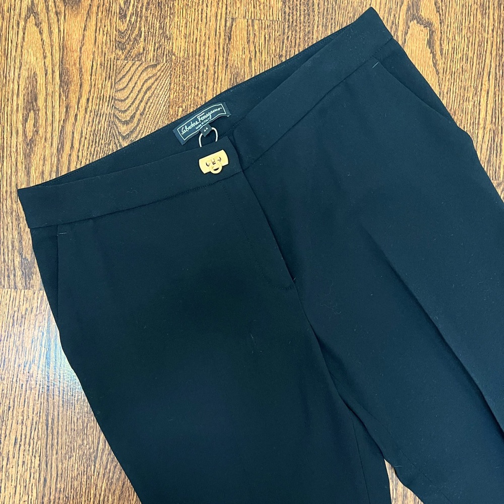 BNWT Salvatore Ferragamo Black Dress Pants